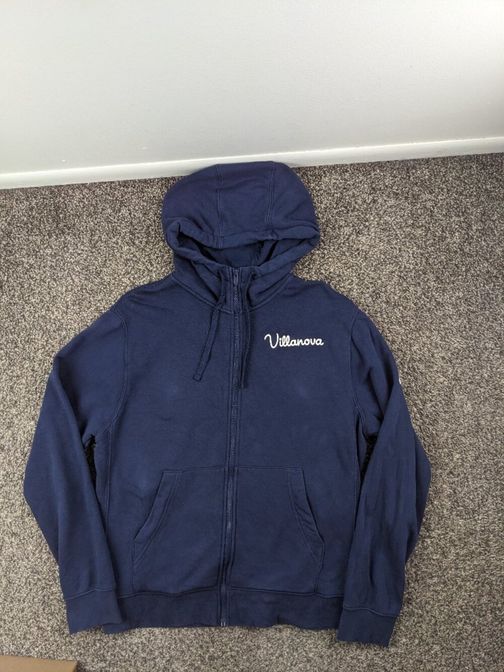 2026 Villanova Wildcats Hoodie Sweatshirt Nike Full Zip Mens Medium